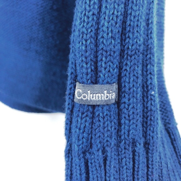 Columbia Mens Large Navy Blue Cable Knit - Picture 6 of 7